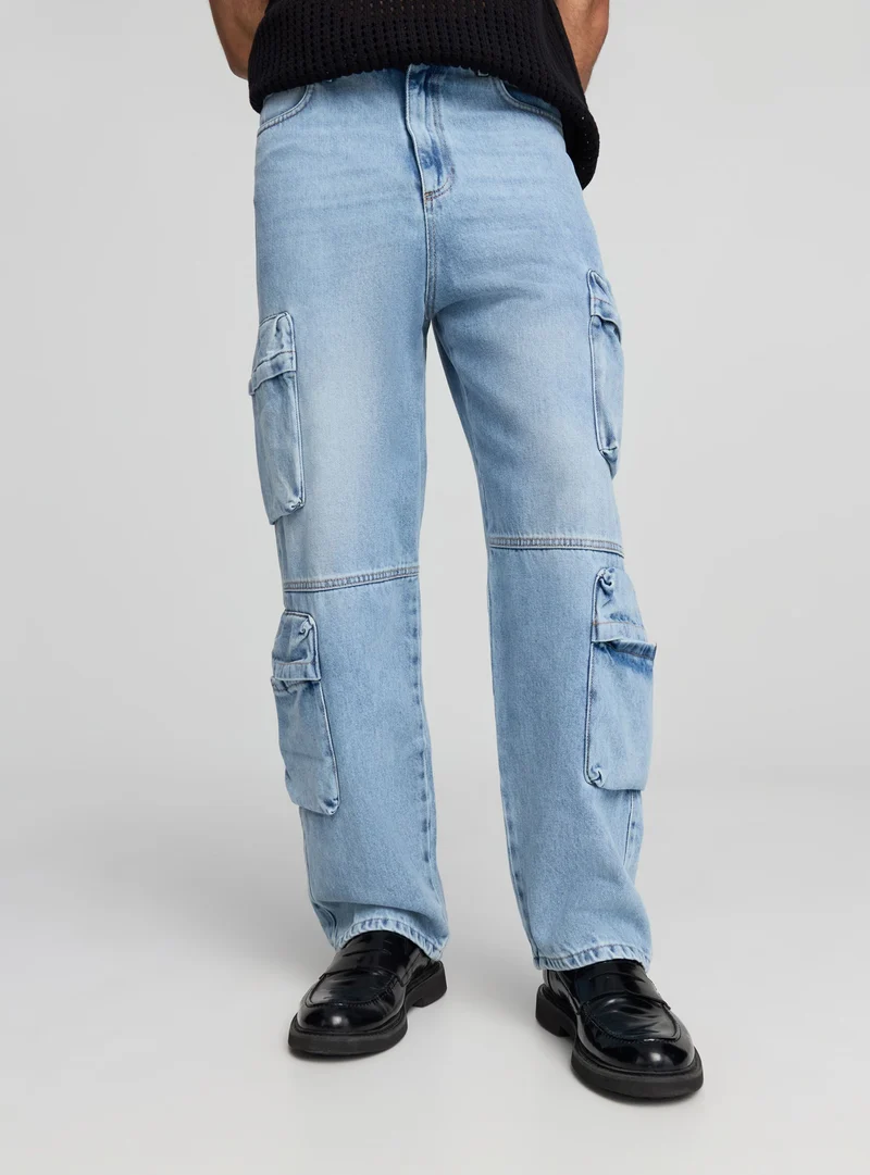 Jeans superbaggy cargo