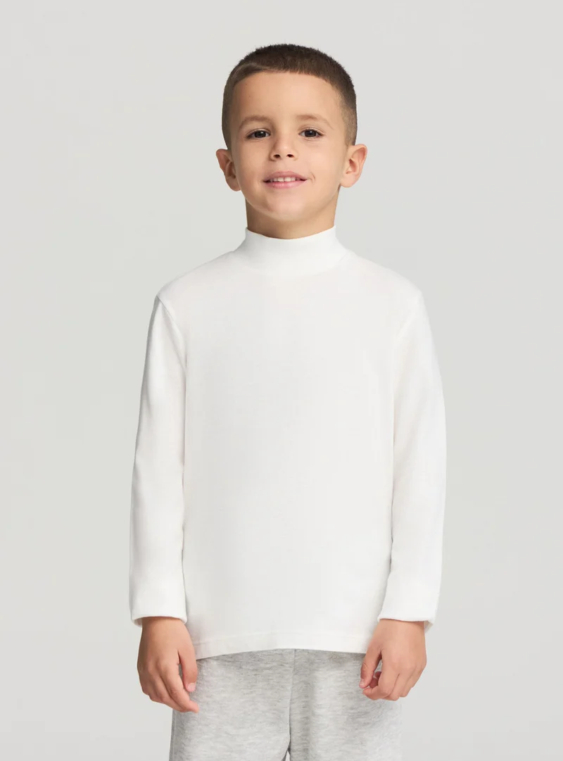 Pack 2 t-shirt maniche lunghe a lupetto