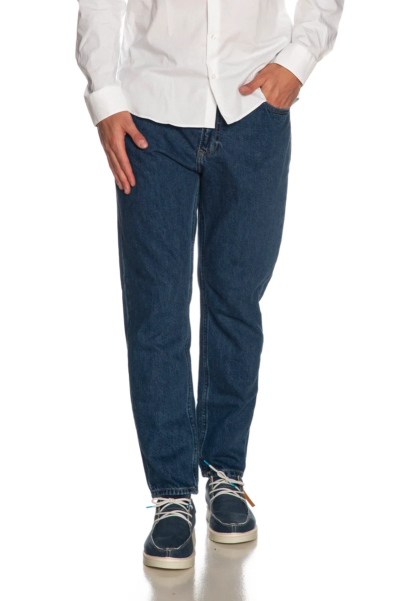 Jeans Calvin Klein Dad Da Uomo Denim Dark Medio Blu