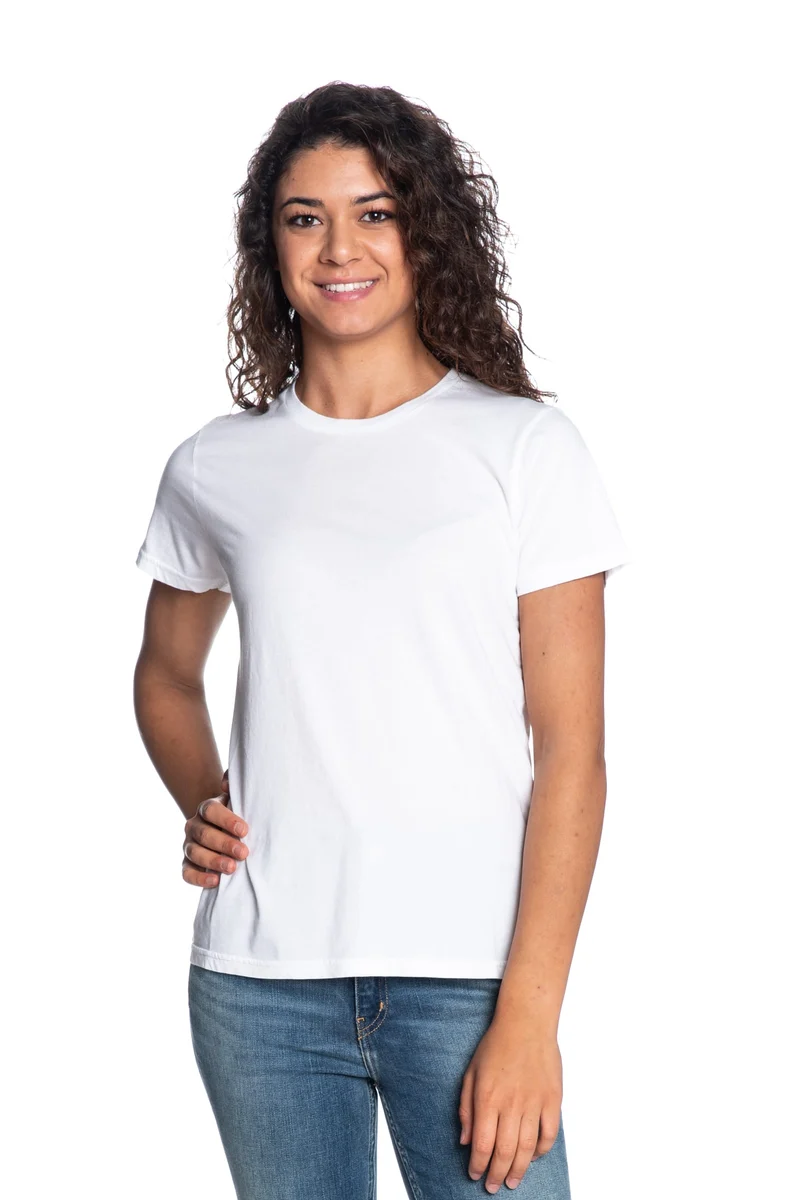 T Shirt Colorful Standard Light Tee Da Donna Bianca