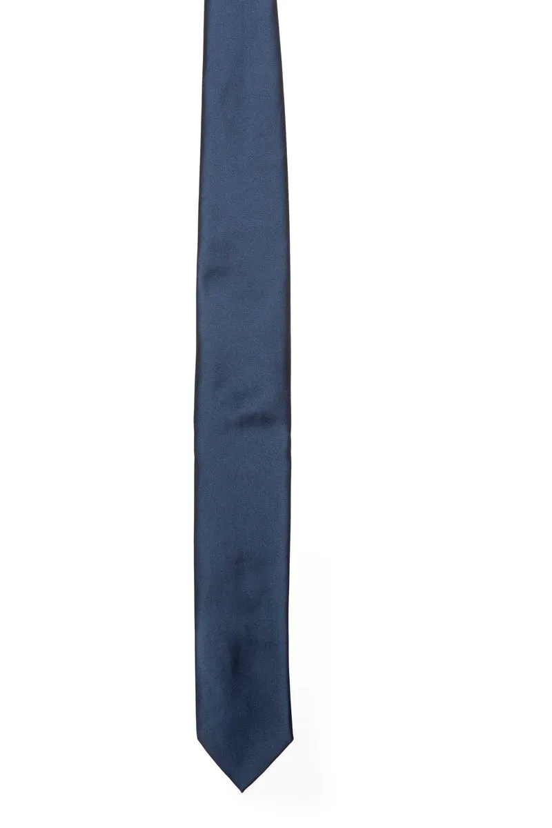 Cravatta Andrea Franceschi Classic Silk Da Uomo Blu Navy In Seta