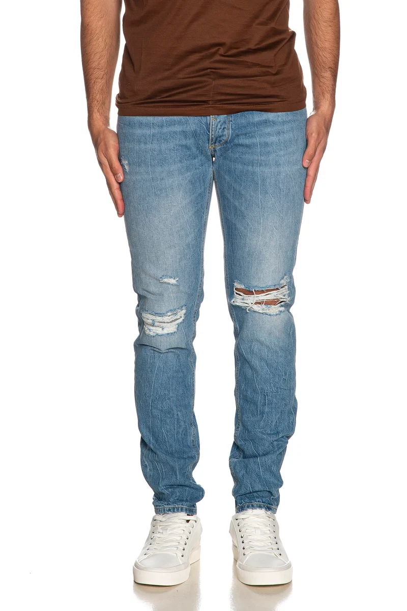 Jeans Fifty Four Endow Da Uomo Denim Light Blu Medio