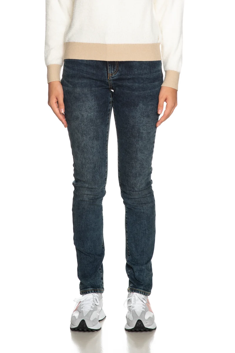 Jeans Armani Exchange Five Pocket Ciga Da Donna 2112831233040denim Dark Medio Blu