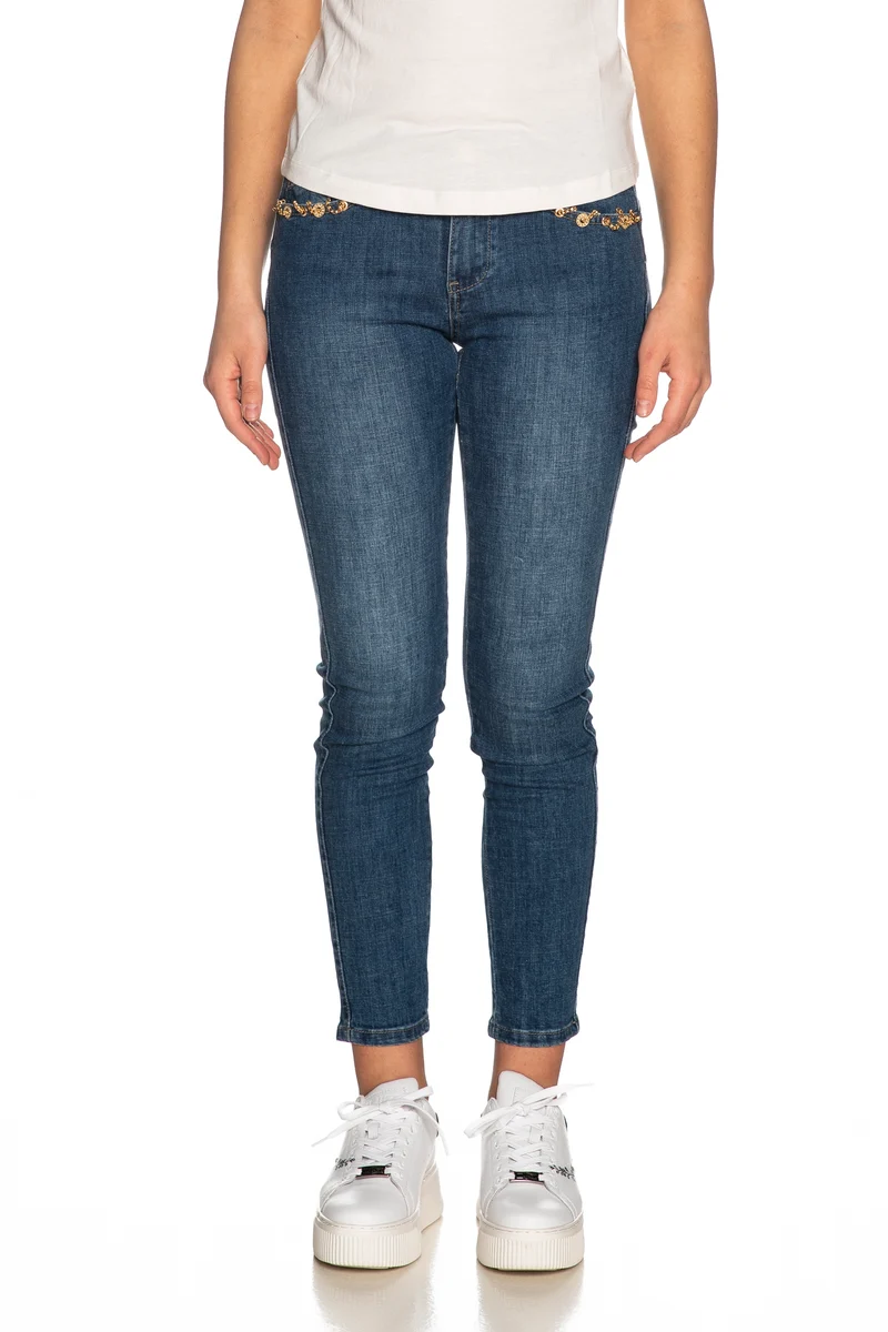 Jeans Yes Zee Urban Chic Da Donna Denim Blu Medio