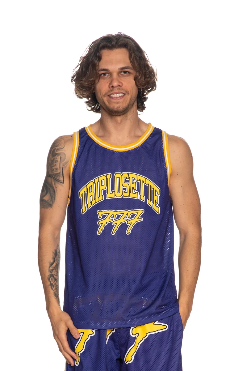 Canotta Triplosette Mesh Da Uomo Viola