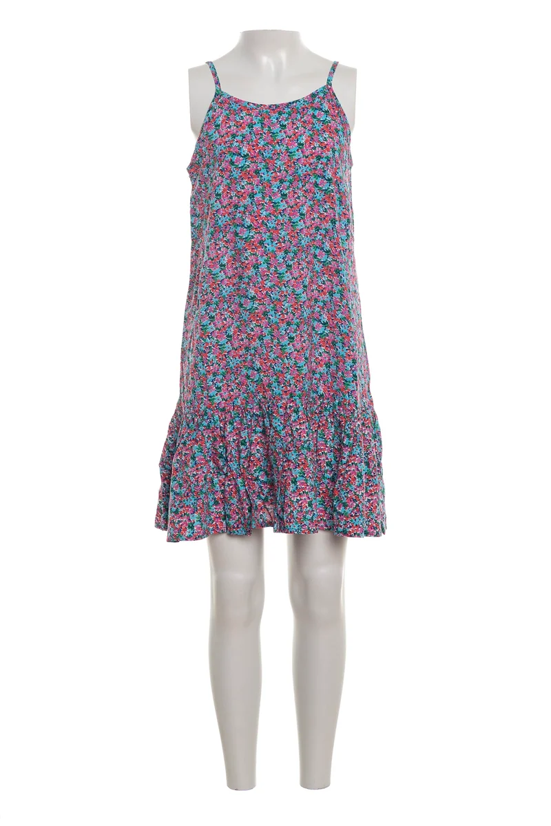 Abito Corto Kids Only Nova Da Bambina Stampa Floreale Rosso Fuxia Royal Celeste