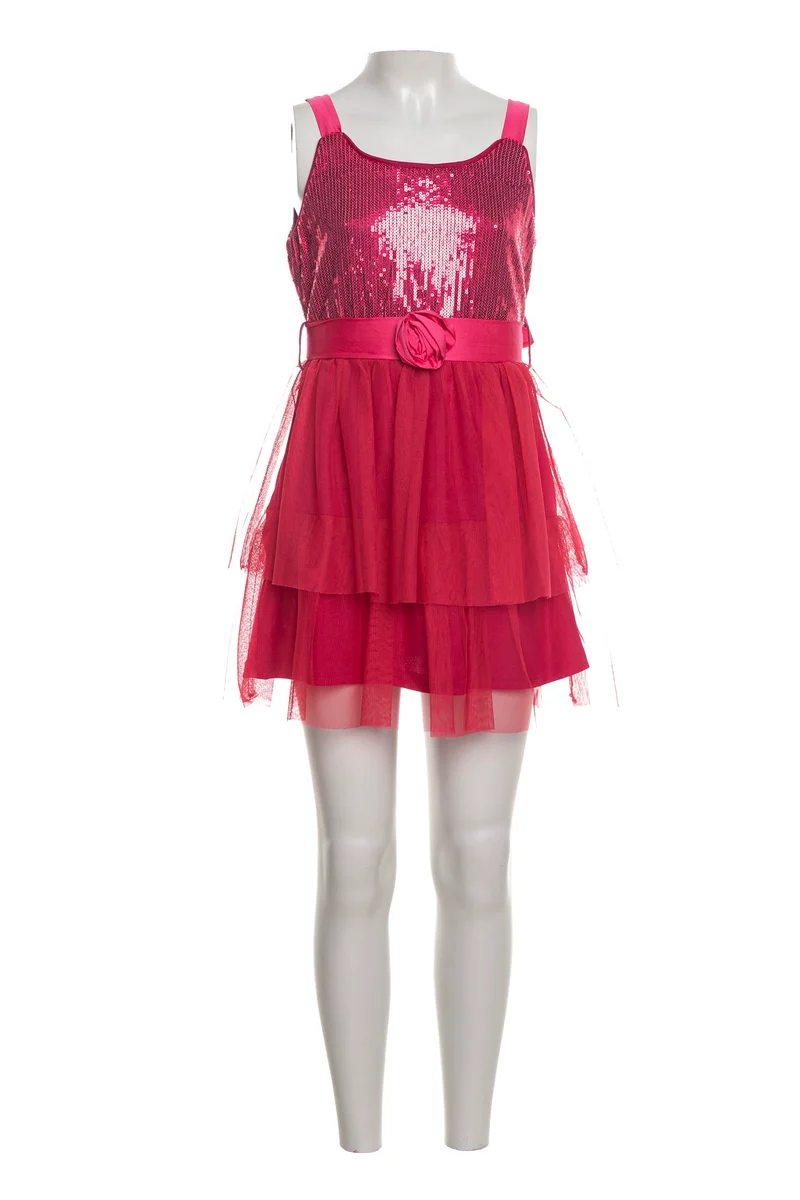 Abito Corto J'aimé Lux Da Bambina Fuxia