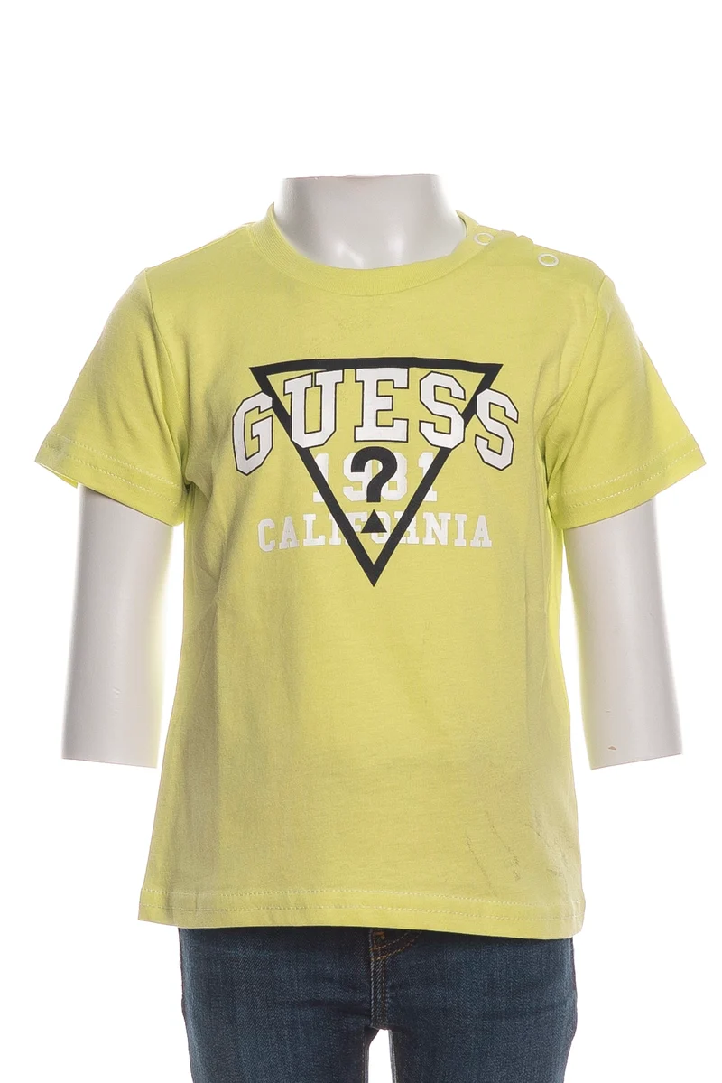 T Shirt Guess California Brand Da Bambino Lime