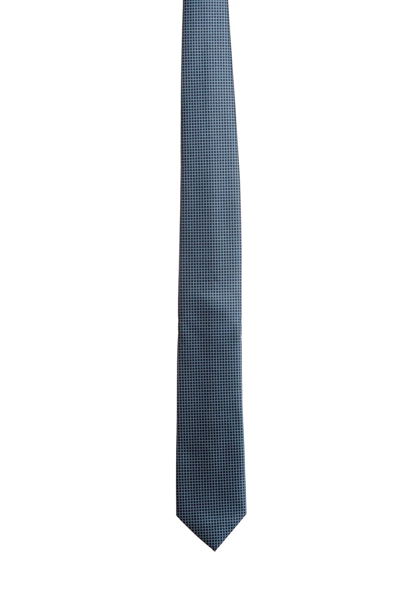 Cravatta Andrea Franceschi Classic Check 2 Silk Da Uomo Blu Navy In Seta