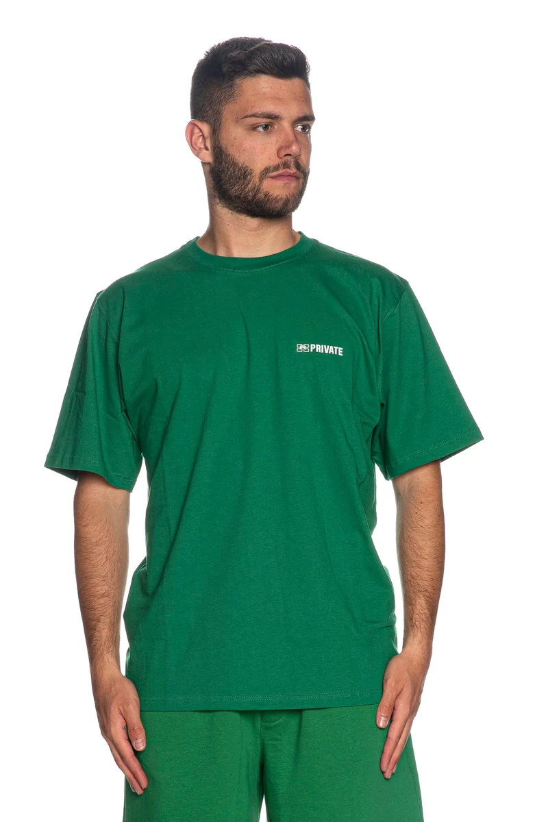 T Shirt Diego Rodriguez Private Collection Da Uomo Verde Bandiera