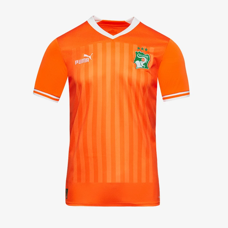 Maglia Puma Avorio Coast 2024 Primo Kit con 3 Stelle