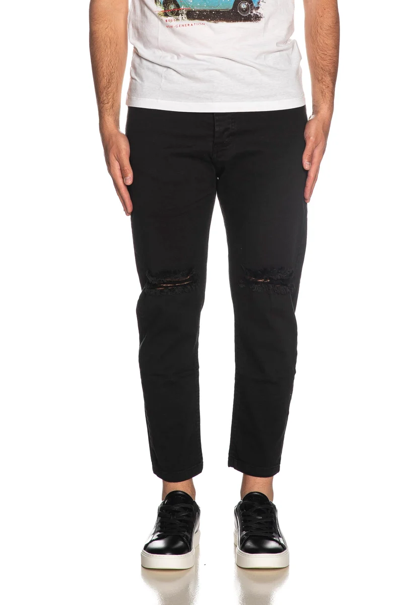 Jeans Gianni Lupo Casual Da Uomo Denim Nero