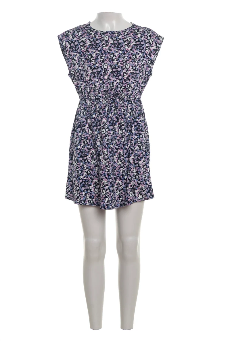 Abito Corto Kids Only Scarlett Da Bambina Blu Notte Stampa Floreale Lavanda Bianco