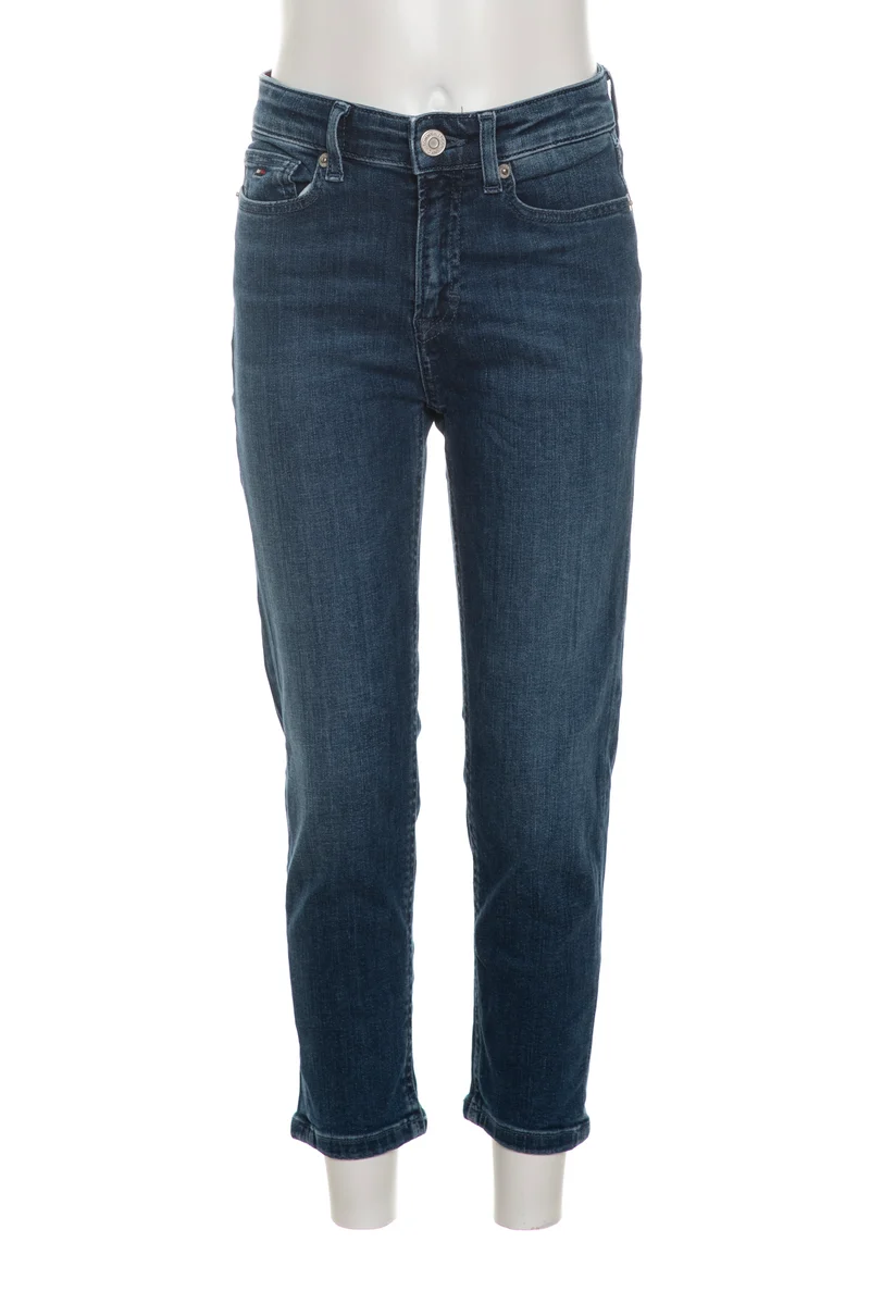 Jeans Tommy Hilfiger Hr Tapered Da Bambina Denim Blu Medio