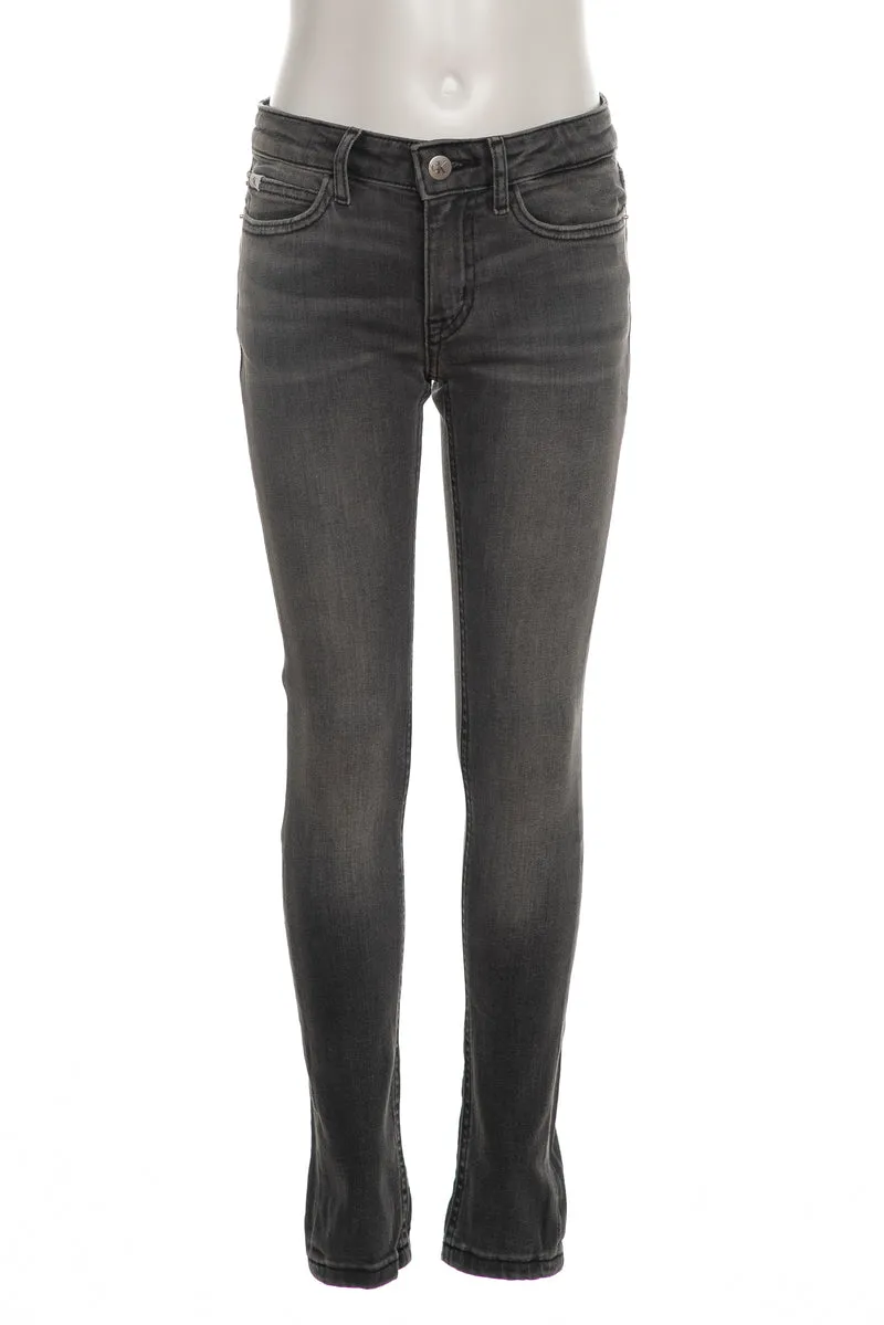 Jeans Calvin Klein Mr Ess Da Bambino Denim Nero Delavè