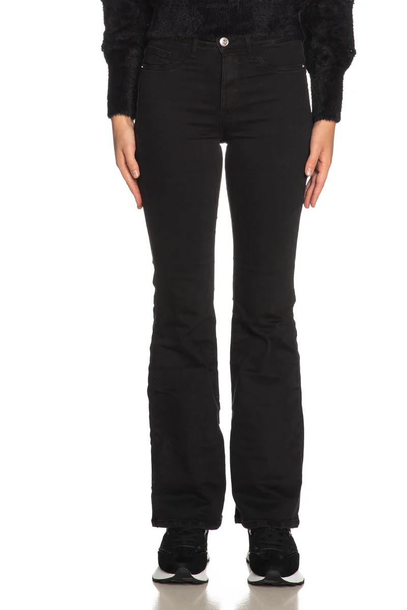 Jeans Tiffosi Bootcut Da Donna Denim Nero