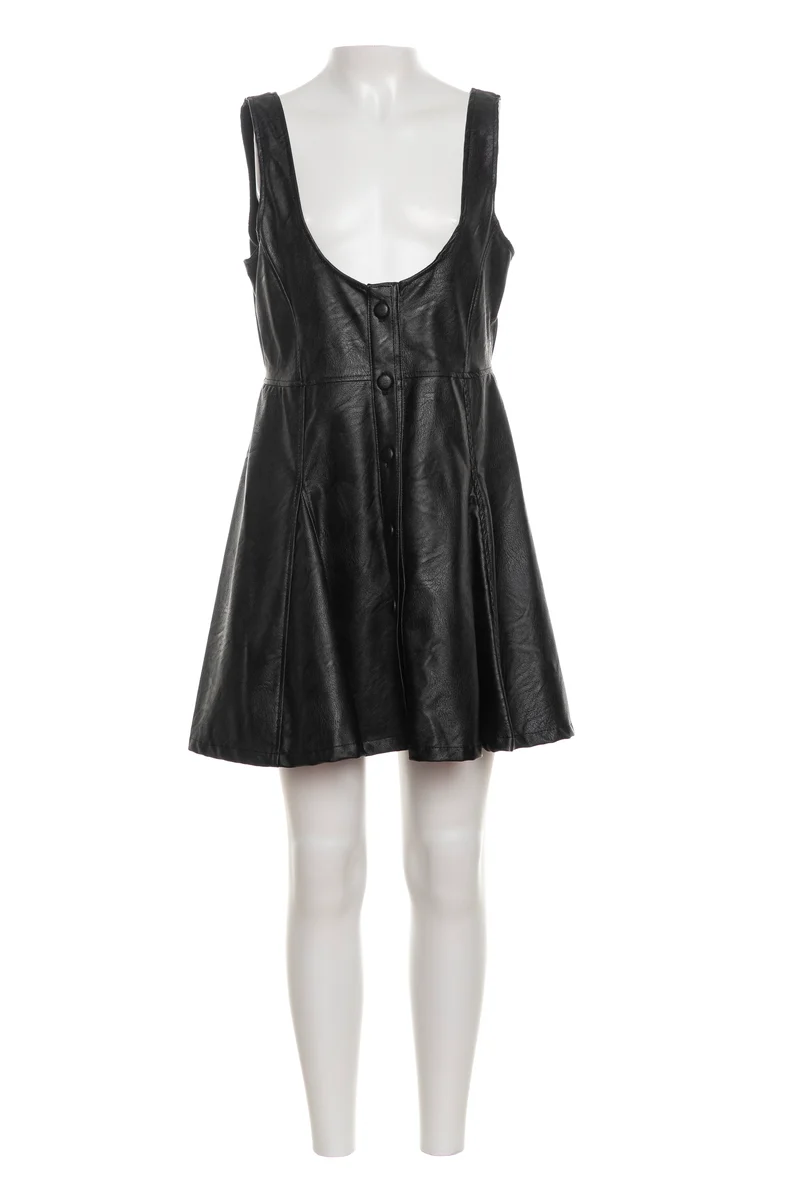 Abito Corto Aniye By Girl Faux Lth Da Bambina Nera
