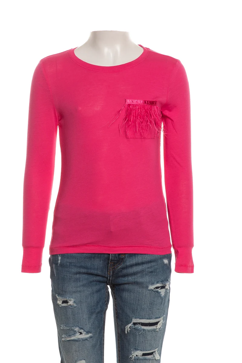 T Shirt Kids Only Feather Da Bambina Fuxia