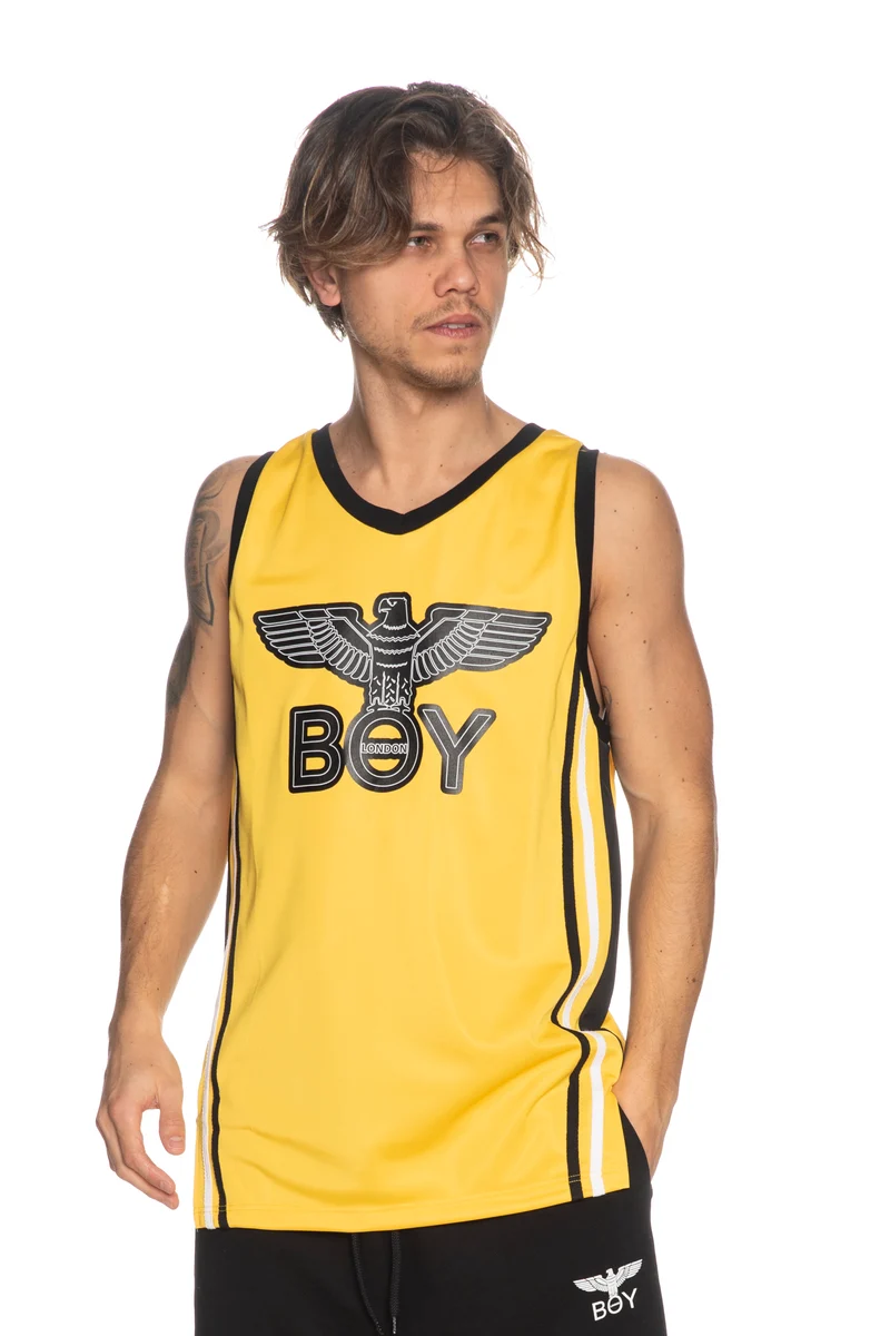 Canotta Boy London Da Uomo Giallo Sole/Nero