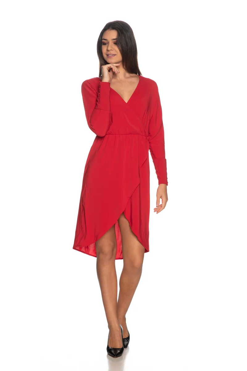 Abito Corto Vila Da Donna Rosso
