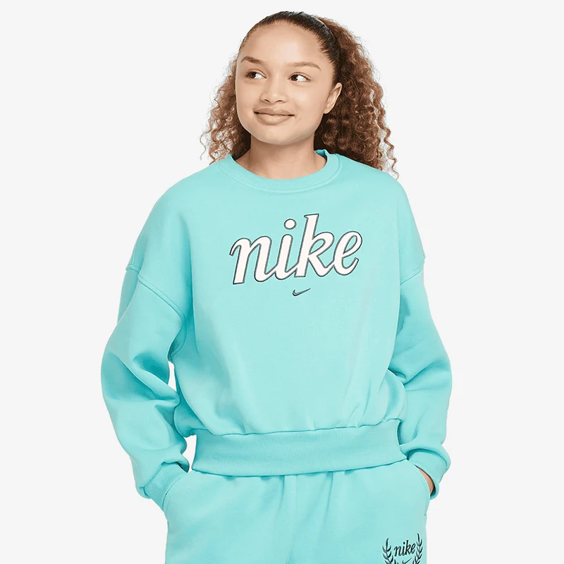 Felpa Nike Sportswear Bambini Grandi Club Fleece Crewneck (8-15 Anni)
