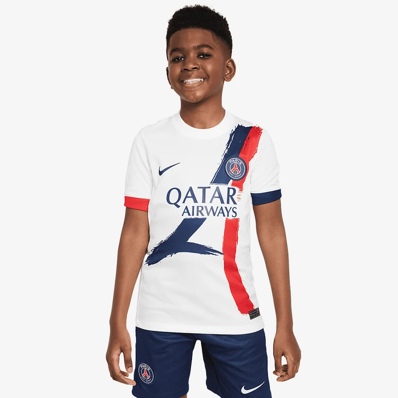 Maglia Nike Paris Saint-Germain 24/25 Bambini Dri-FIT Stadium Maniche Corte Trasferta