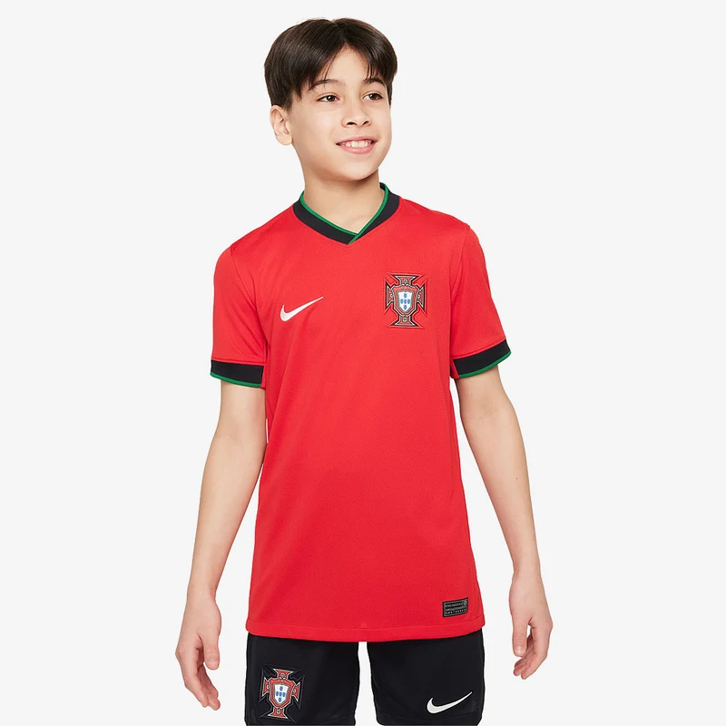 Maglia Nike Portogallo 2024 Bambini Dri-FIT Stadium Maniche Corte Primo Kit