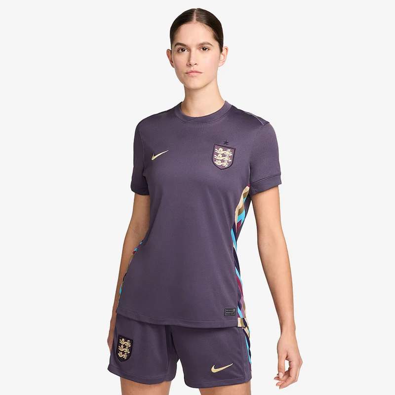 Maglia Nike Inghilterra 2024 Donna Dri-FIT Stadium Maniche Corte Trasferta