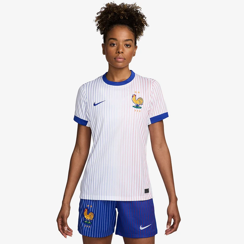 Maglia Nike Francia 2024 Donna Dri-FIT Stadium Maniche Corte Trasferta