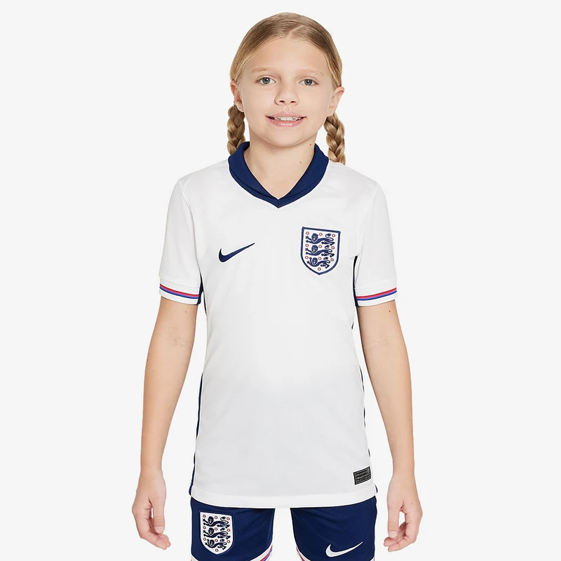 Maglia Nike Inghilterra 2024 Bambini Dri-FIT Stadium Maniche Corte Primo Kit