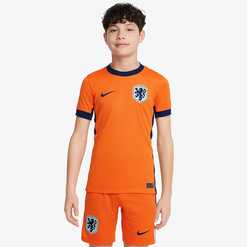 Maglia Nike Olanda 2024 Bambini Dri-FIT Stadium Maniche Corte Primo Kit