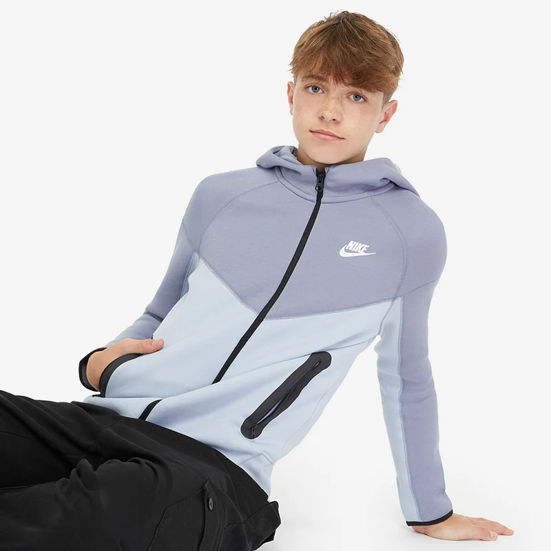 Hoodie Nike Sportswear Bambini Grandi Tech Fleece Zip Lunga (8-15 Anni)