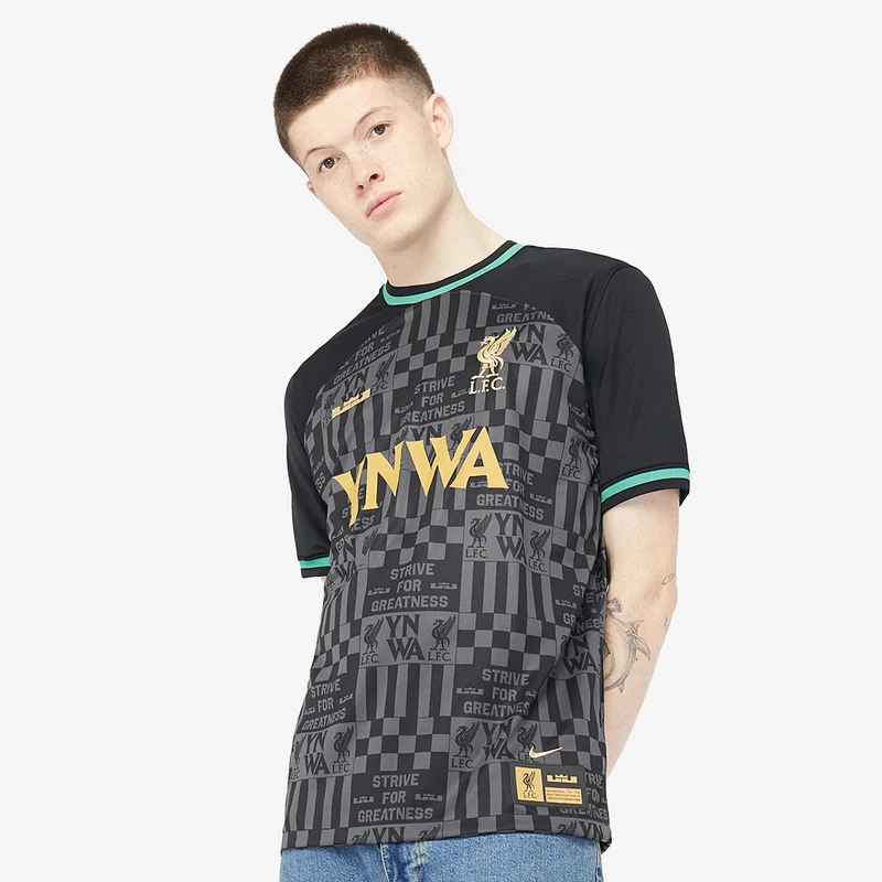 Maglia Nike Lebron James x Liverpool Dri-Fit Stadium Maniche Corte